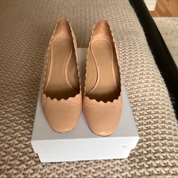 Chloe Lauren Scallop Pumps size 38 - Picture 7 of 9